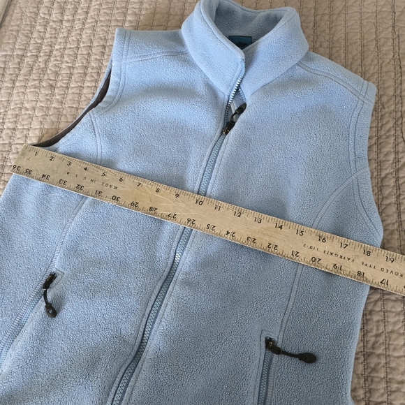 Women's Eastern Mountain Sports Light Blue Fleece Vest EUC Large - Picture 4 of 9